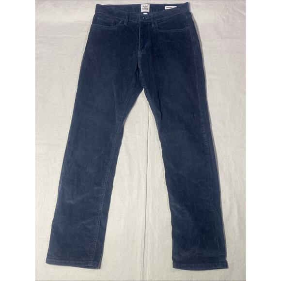 Flint & Tinder Pants Size 31 x 30 Navy Blue Corduroy Men's Slim Fit - Picture 1 of 9
